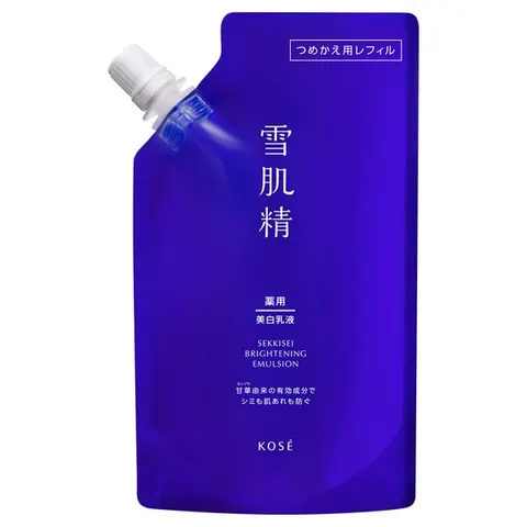 Sekkisei Brightening Emulsion, Refill, Natural Floral Scent, 120 mL