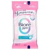Biore Zero Освежающие салфетки с пудрой, аромат нежного мыла, 10 шт., 1