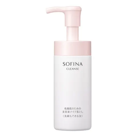 SOFINA Пенка для снятия макияжа с эссенцией для сухой кожи, аромат ханаюка