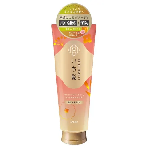 Ichikami Concentrated W-Moisture Care Treatment, apricot and sakura scent, 230 g