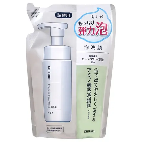 Chifure Foaming Face Wash, Refill, 180 mL
