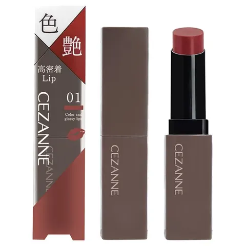 CEZANNE Lip Color Shield, оттенок 01 Fig Brown, 3.7 г