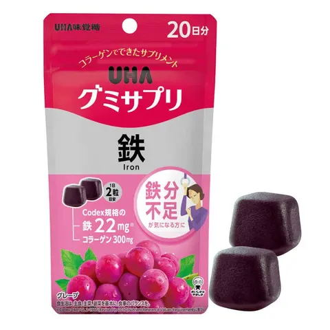 UHA Mikakuto Iron Gummy Supplement