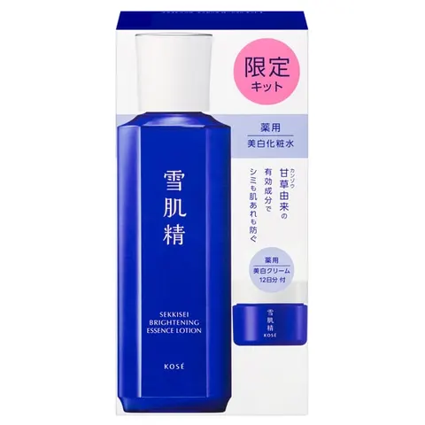 Sekkisei Brightening Essence Lotion Kit 2, Natural Floral, 200mL+10g