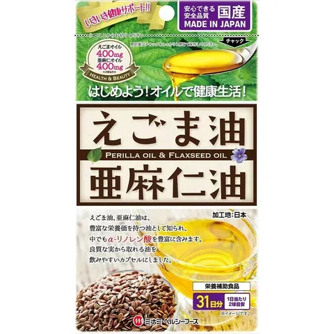 Minami Healthy Foods Perilla and Flax Seed Oil