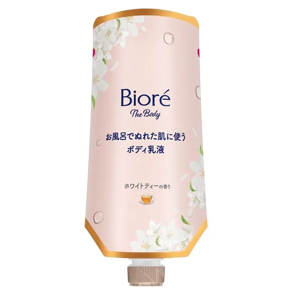 Biore The Body Молочко для тела для влажной кожи в ванной, увлажняющее, аромат белого чая (сменный блок), 285 мл