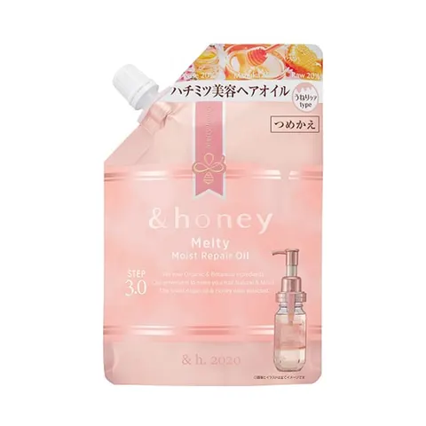 &honey Melty Moist Repair Hair Oil 3.0 (refill), Shower Rose Honey scent, 75 ml