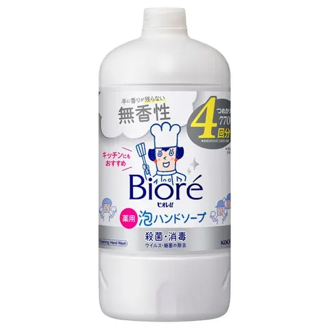 Biore u Пенное мыло для рук (сменный блок), без запаха, 770 мл