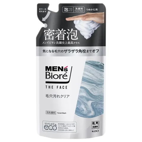 Men's Biore The Face Pore Dirt Clear Foaming Face Wash, Refill, 170 ml