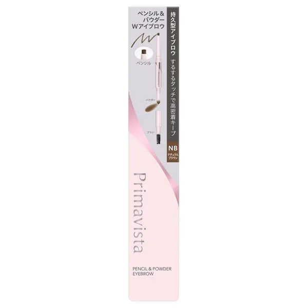 Sofina Primavista Style Lock Карандаш и пудра для бровей, Natural Brown, 0.1г+0.25г