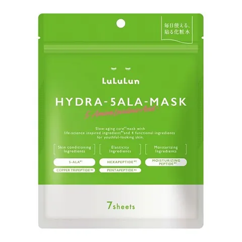 LuLuLun Hydra 5-ALA Mask, 7 sheets