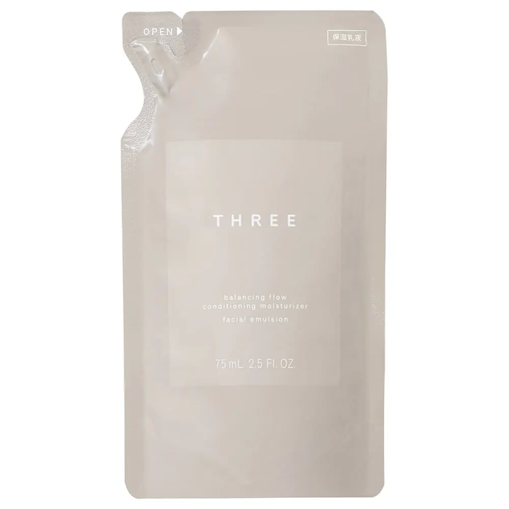 THREE Balancing Flow Conditioning Moisturizer, сменный блок, 75 мл