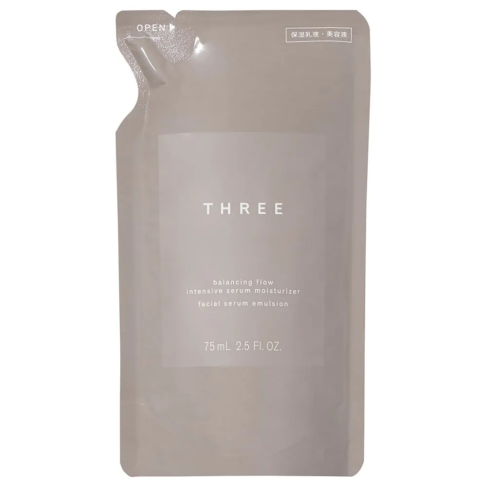 THREE Balancing Flow Intensive Serum Moisturizer, сменный блок, 75 мл