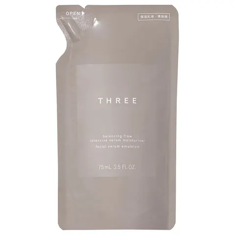 THREE Balancing Flow Intensive Serum Moisturizer, сменный блок, 75 мл