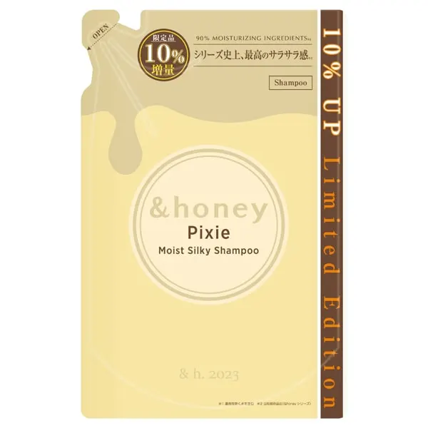 &honey Pixie Moist Silky Шампунь 1.0, сменный блок, 385 мл