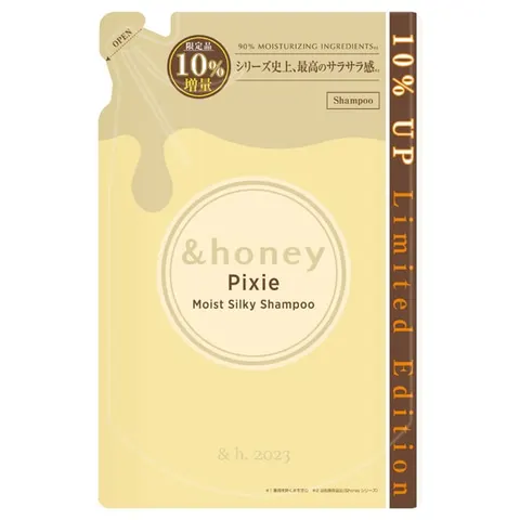 &honey Pixie Moist Silky Shampoo 1.0, Refill, 385ml