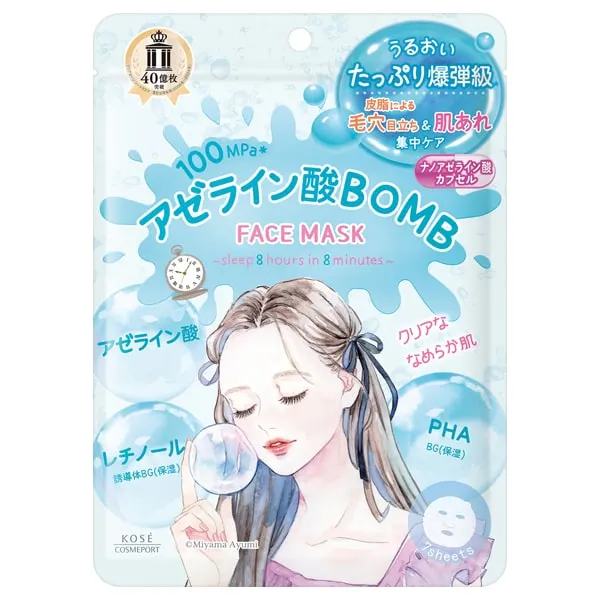 Clear Turn Азелаиновая BOMB маска, 7 шт