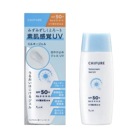 Chifure Sunscreen Gel UV N, SPF50+ PA++++, 80 mL