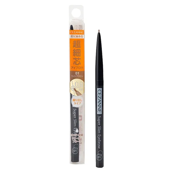 CEZANNE Тонкий карандаш для бровей 01 Light Brown, 0.02 г