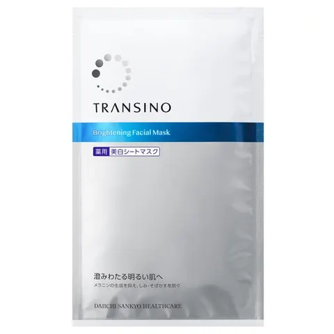 Transino Medicated Brightening Facial Mask, 20mL×1 sheet