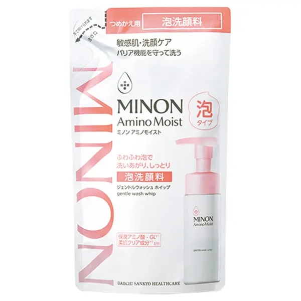 MINON Amino Moist Gentle Wash Whip, сменный блок, 130 мл, без отдушки