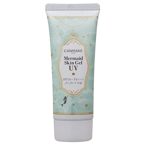 CANMAKE Mermaid Skin Gel UV C, солнцезащитный гель-тонер C01 CICA Мята, SPF50+ PA++++