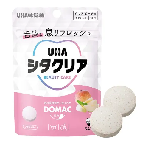 UHA Mikakuto Shita Clear Peach Tablets