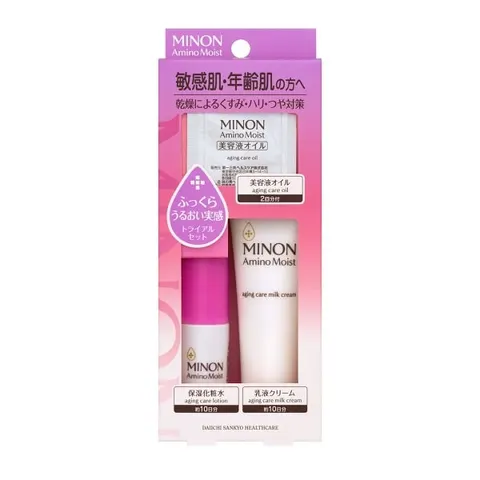 MINON Aminomoist Age Care Line пробный набор, 20мл+0.5мл×2+20г