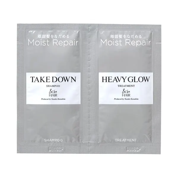 &be Take Down Шампунь / Heavy Glow Треатмент, пробный саше, 10мл/10г