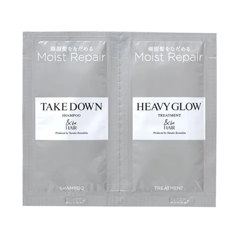 &be Take Down Шампунь / Heavy Glow Треатмент, пробный саше, 10мл/10г
