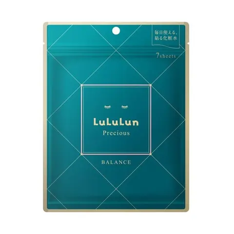 LuLuLun Precious Green (Glow Up) Face Sheet Mask, 7 pcs