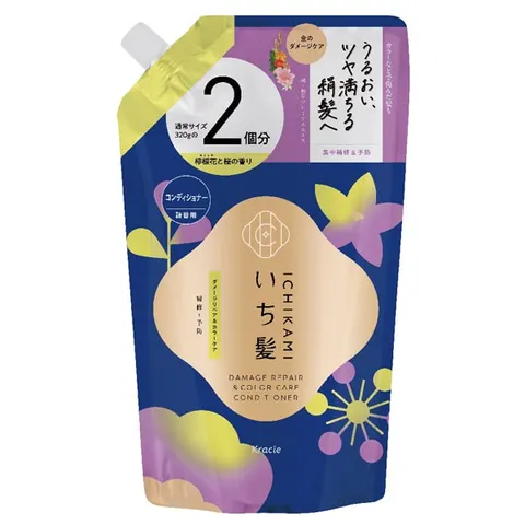 Ichikami Damage Repair & Color Care Conditioner, refill pack, 640g