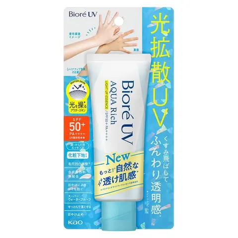 Biore UV Aqua Rich Light Up Essence, SPF50+ PA++++, 70 g