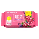 Saborino Утренняя маска-салфетка "Пробуждение", высокоувлажняющий тип, аромат микс-ягод, 30 листов (288 мл), 1