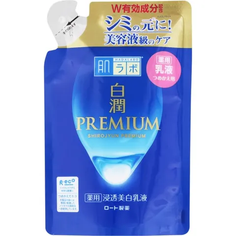 Hada Labo Sirojun Premium Medicated Whitening Milk, refill, 140 ml