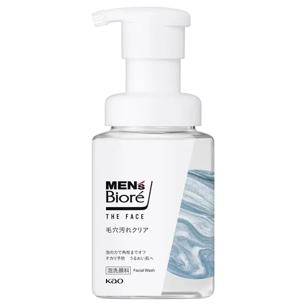 Men's Biore The Face Пенка для умывания против загрязнений пор, 200 мл