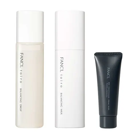 FANCL Toiro Balancing Mini Cleansing Limited Set, 120mL + 60g + 20g