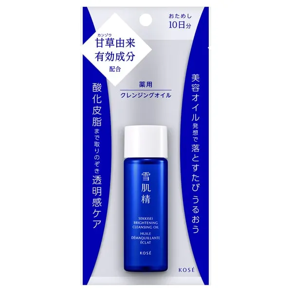 Sekkisei Yakuyo Brightening Cleansing Oil, пробный размер, Natural Floral, 30 мл