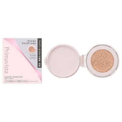SOFINA Primavista Glow Cover Cushion (сменный блок) SPF11 PA++, Ochre 03, 11.5 г