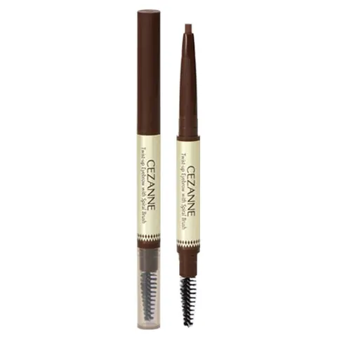 CEZANNE Brush-Equipped Eyebrow Pencil, 01 Light Brown, 0.23 g