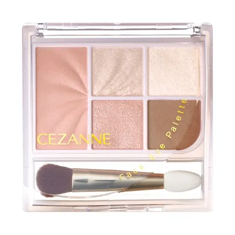CEZANNE Face Eye Palette 01 Pure Coral, 2.85 g