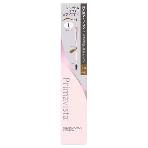 Sofina Primavista Style Lock Eyebrow Liquid & Powder, оттенок Light Brown, 0.5мл+0.25г