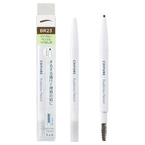 Chifure Eyebrow Pencil Retractable Type, 23 Pink Brown