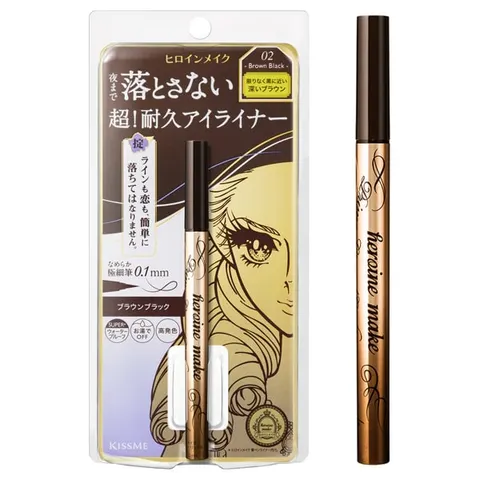 Heroine Make Prime Liquid Eyeliner Rich Keep, 02 Brown Black, 0.4 mL
