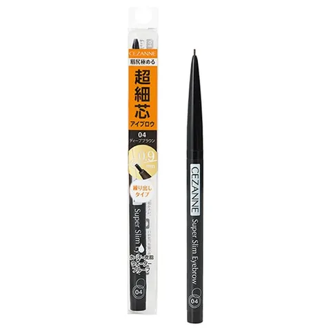 CEZANNE Super Fine Tip Eyebrow Pencil 04 Deep Brown, 0.02 g