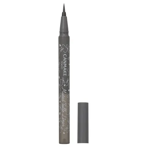 CANMAKE Muted Tulle Liner (sheer-color liquid eyeliner) 01, standard volume