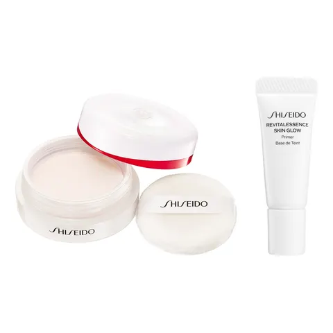Shiseido Essence Skin Setting Powder + Essence Skin Glow Primer, limited kit 01, 7 g + 5 g, fragrance-free