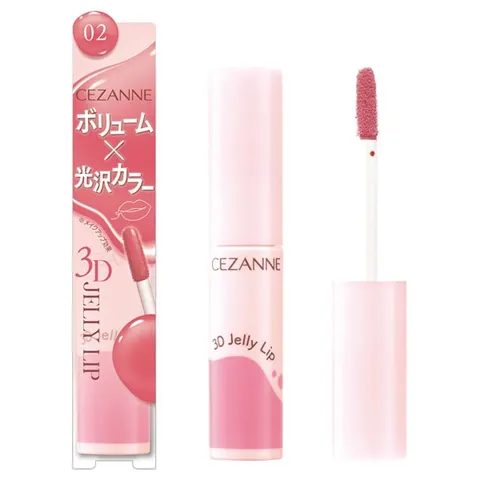 CEZANNE 3D Jelly Lip, 02 Milk Rose, 5.0 г