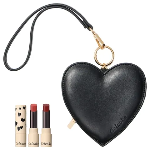Celvoke Little Black Heart Kit, mini lipstick set B (EX04, EX05), 1.1g + 1.1g