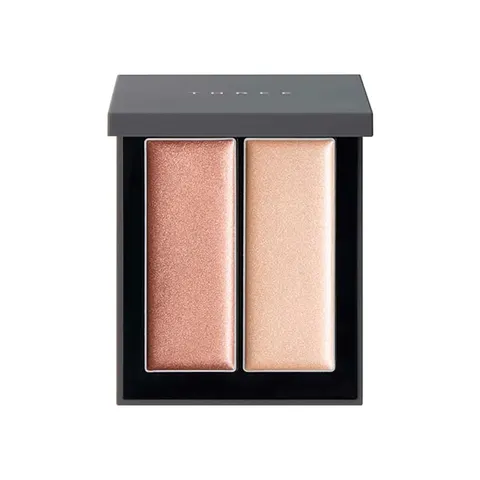 THREE Shimmering Glow Duo R, кремовый хайлайтер и база для румян, оттенок 01, 5.2 г
